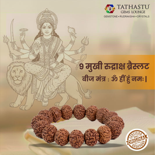 Original 9 Mukhi Rudraksha Braclet | Abhimantrit