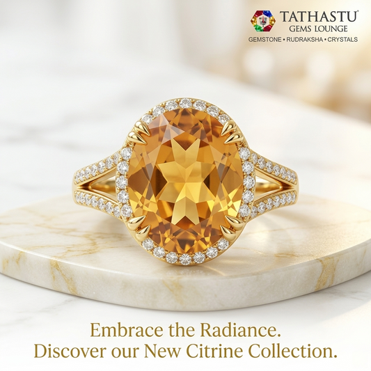 Certified Natural Sunela Yellow Citrine 4.71 Carat Ring