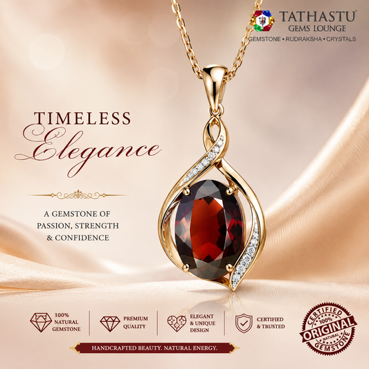 Natural Garnet Raktmani 5.25 carat Pendant