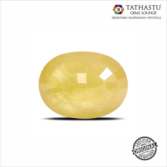 Natural Yellow Sapphire (Pukhraj) 4.32 Carat – 100% Original, Lab Certified Jupiter (Guru) Gemstone for Wealth & Success