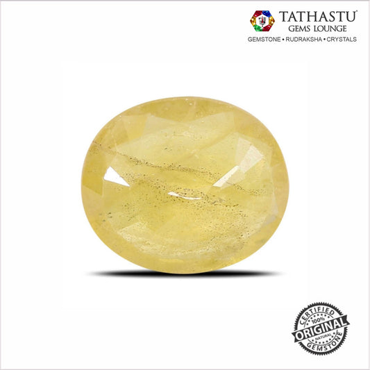 Natural Yellow Sapphire (Pukhraj) 4.50 Carat – Certified Jupiter Gemstone for Wealth & Success