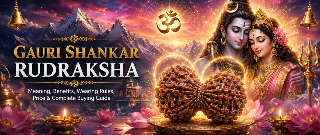 Gauri Shankar Rudraksha: Meaning, Benefits, Wearing Rules & Complete Buying Guide