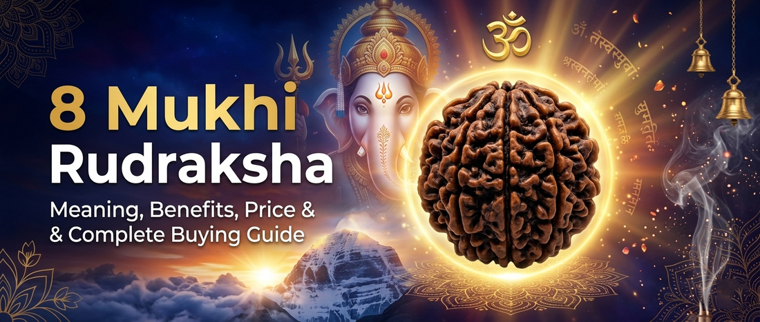 8 Mukhi Rudraksha: Meaning, Benefits, Wearing Rules, Price & Complete Buying Guide
