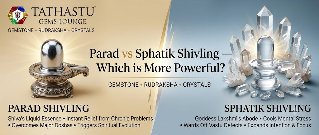 Parad vs Sphatik Shivling comparison - which is more powerful for worship
