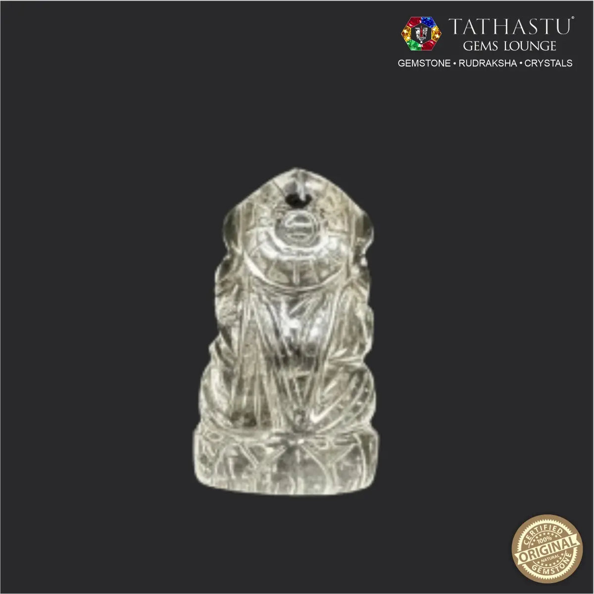 Natural Sphatik Laxmi (1.25 Inch) - Idol for Wealth, Peace & Harmony