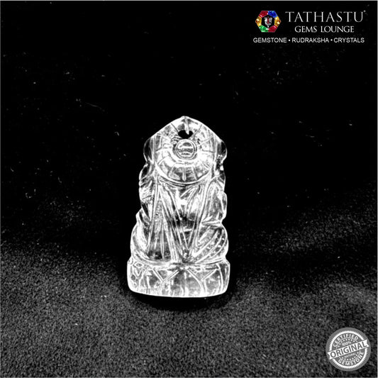 Natural Sphatik Lakshmi Mata murti for home pooja mandir and Diwali worship - Tathastu Gems