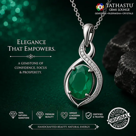 Original certified onyx 3.69 carats silver Pendant by tathastu gems lounge