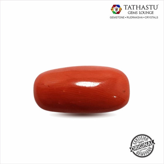 Japanese Red Coral (Moonga) 7.64 Carats – 100% Original Mars (Mangal) Gemstone for Strength & Courage