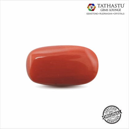 Japanese Red Coral (Moonga) 8.16 Carats – 100% Original Mars (Mangal) Gemstone for Strength & Courage