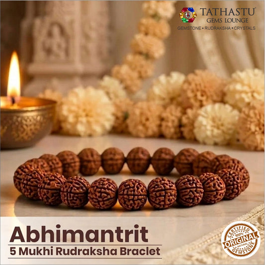 Original 5 Mukhi Rudraksha Braclet | Abhimantrit
