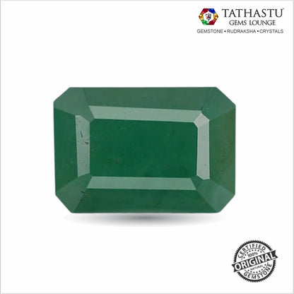 Natural Emerald (Panna) 3.38 Carat – 100% Original & Lab Certified Mercury (Budh) Gemstone for Intelligence & Growth