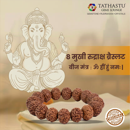 Original 8 Mukhi Rudraksha Bracelet | Abhimantrit