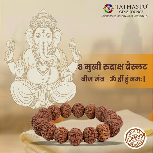 Original 8 Mukhi Rudraksha Bracelet | Abhimantrit