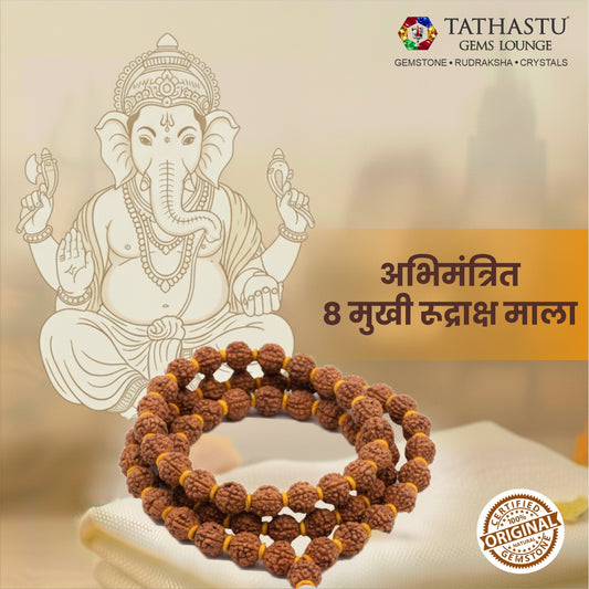 Original 8 Mukhi Rudraksha Mala | Abhimantrit