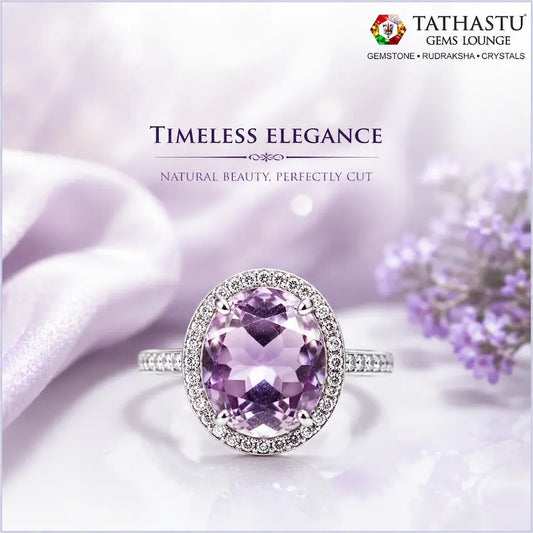 Natural Blue Amethyst Jamunia [10.96] Carat Ring certified gemstone at Tathastu Gems Lounge