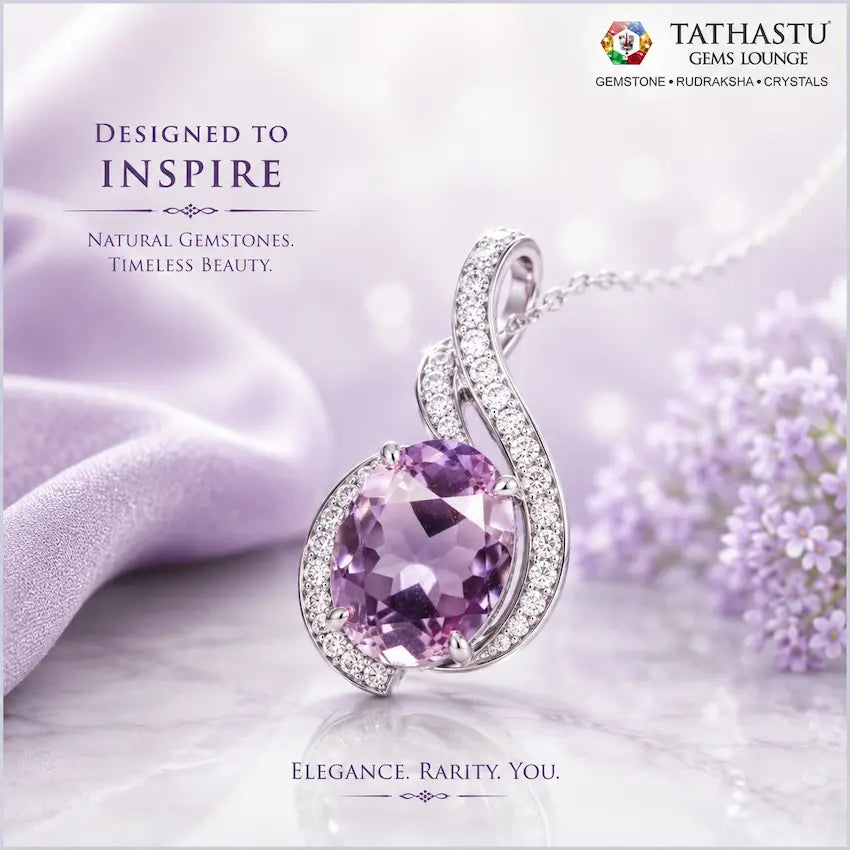 Natural Blue Amethyst Jamunia [12.68] Carat Pendant certified gemstone at Tathastu Gems Lounge