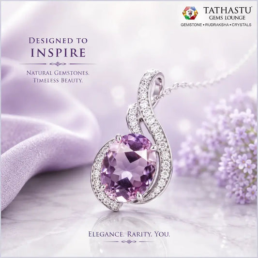 Natural Blue Amethyst Jamunia [12.68] Carat Pendant certified gemstone at Tathastu Gems Lounge