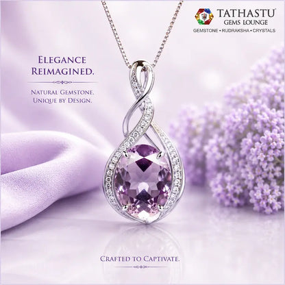Natural Blue Amethyst Jamunia [4.94] Carat Pendant certified gemstone at Tathastu Gems Lounge