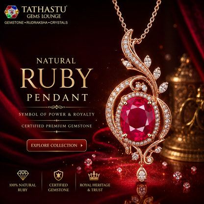 Natural Red Ruby (Manik) 4.57 Carat – 100% Original & Lab Certified Sun (Surya) Gemstone for Power & Confidence