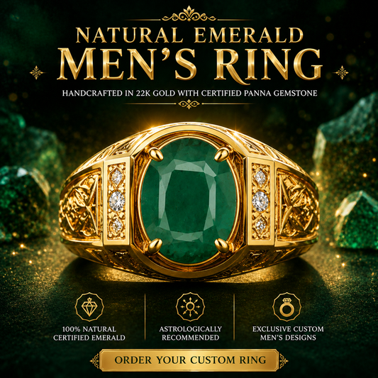 Natural Emerald (Panna) 4.55 Carat – 100% Original & Lab Certified Mercury (Budh) Gemstone for Intelligence & Growth
