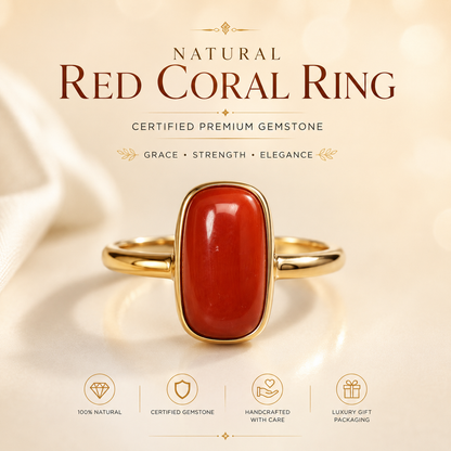 Japanese Red Coral (Moonga) 8.26 Carats – 100% Original Mars (Mangal) Gemstone for Strength & Courage