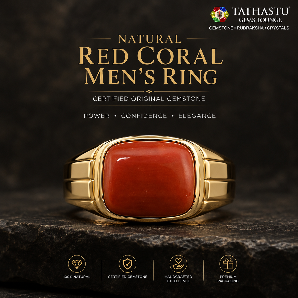 Japanese Red Coral (Moonga) 8.16 Carats – 100% Original Mars (Mangal) Gemstone for Strength & Courage