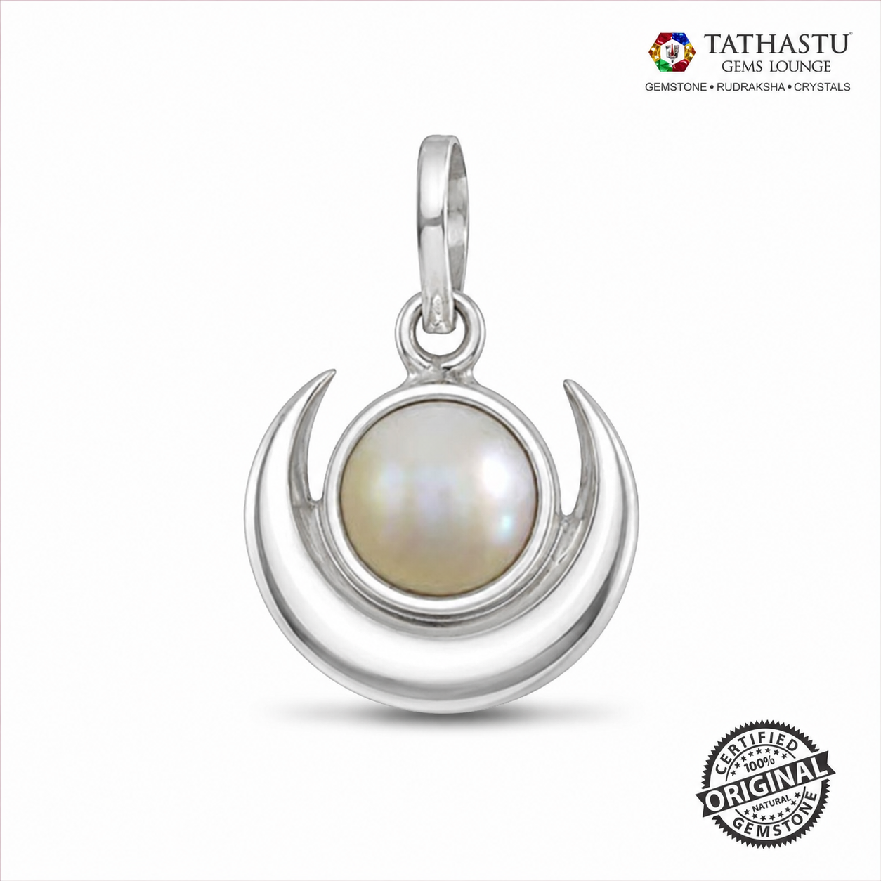 Natural White South Sea Pearl (Saccha Moti) 4.80 Carats – 100% Original & Lab Certified Moon (Chandra) Gemstone for Balance & Prosperity