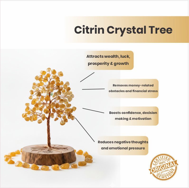 Original Citrine Crystal Tree – Wealth, Success & Abundance