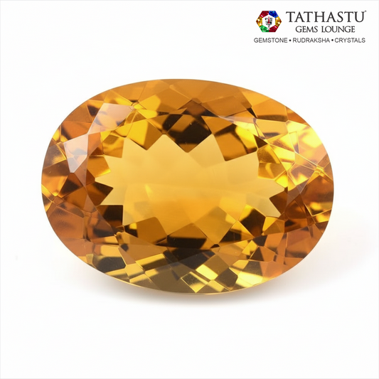 Certified Natural Sunela Yellow Citrine 4.71 Carat gemstone