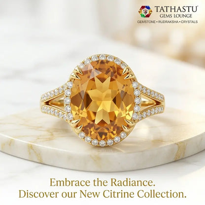 Certified Natural Sunela Yellow Citrine 4.71 Carat Ring