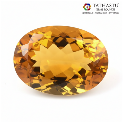 Natural Yellow Citrine Sunela 4.80 Carat lab-certified stone