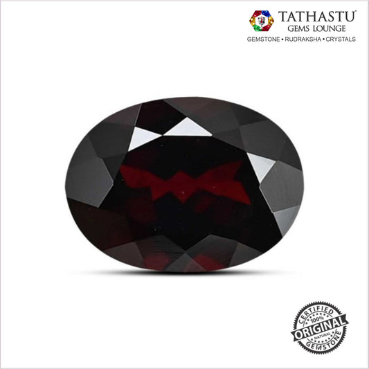 Natural Red Garnet Rektmani 4.16 Carat certified gemstone