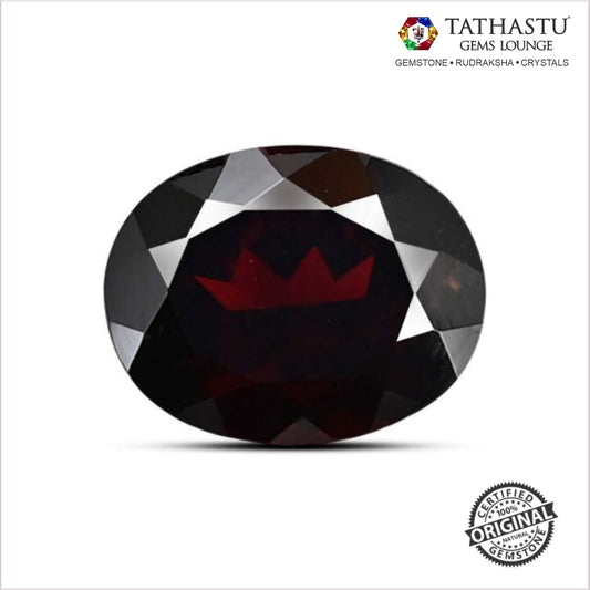 Red Garnet Raktmani gemstone 4.99 carats at Tathastu Gems Lounge 