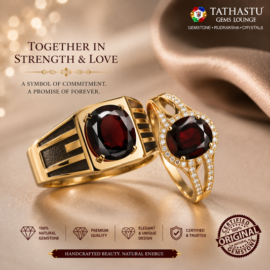 Red Garnet Raktmani  6.12 Carat Rings