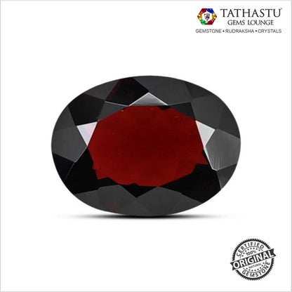 Natural Red Garnet Raktmani 7.25 Carat certified gemstone