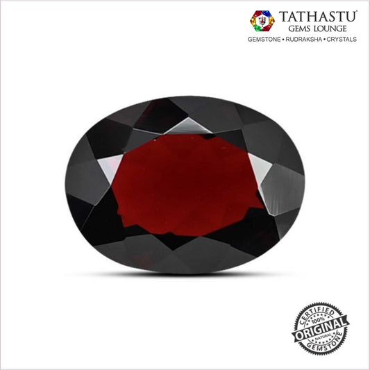 Natural Red Garnet Raktmani 7.25 Carat certified gemstone