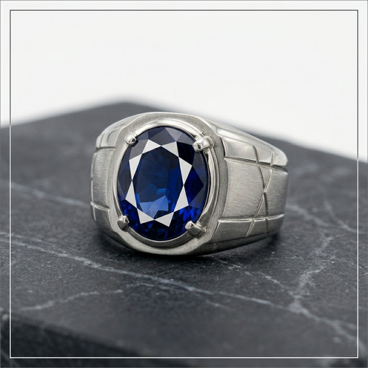 Natural Blue Iolite (Neeli) 4.60 Carat – 100% Original & Lab Certified Shani (Saturn) Gemstone for Clarity & Success
