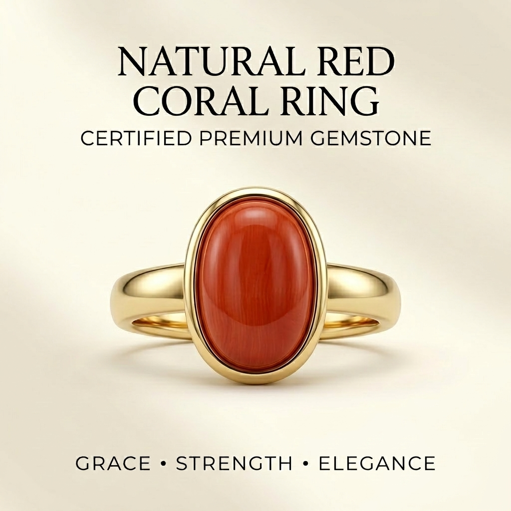 Japanese Red Coral (Moonga) 8.77 Carats – 100% Original Mars (Mangal) Gemstone for Strength & Courage