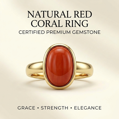 Japanese Red Coral (Moonga) 8.77 Carats – 100% Original Mars (Mangal) Gemstone for Strength & Courage