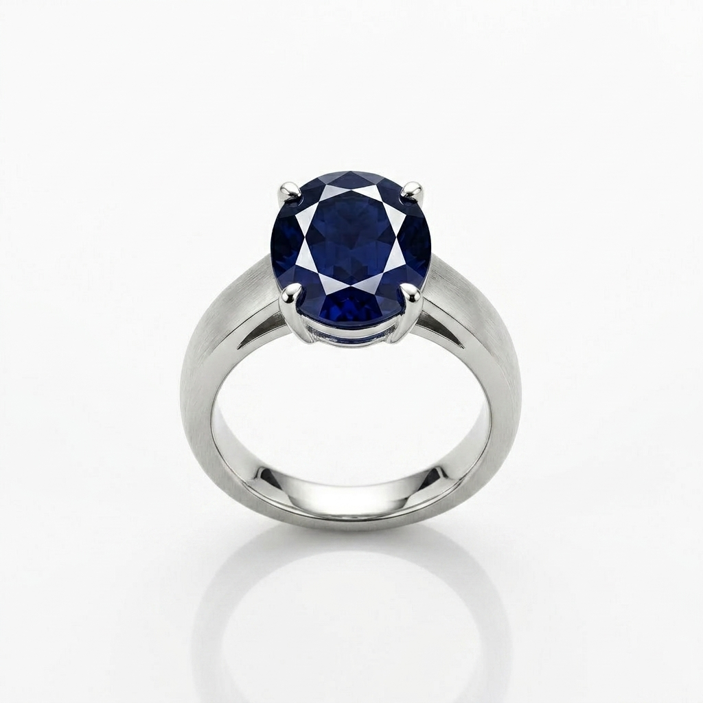 Natural Blue Iolite (Neeli) 4.05 Carat – 100% Original & Lab Certified Shani (Saturn) Gemstone for Clarity & Success