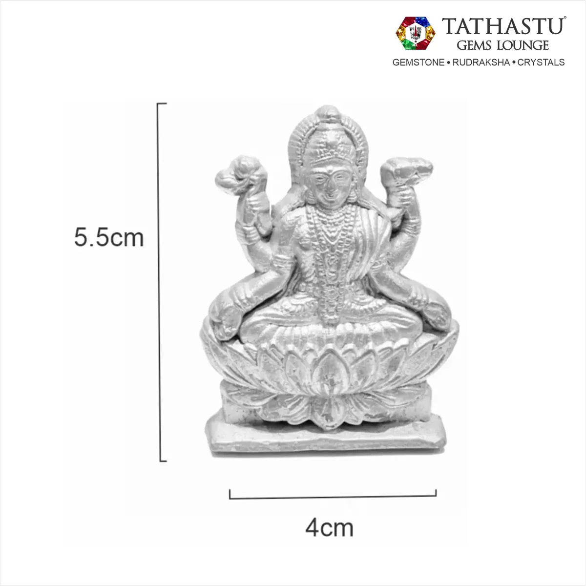 Authentic Parad Laxmi Ji idol height and size measurement guide for home pooja - Tathastu Gems