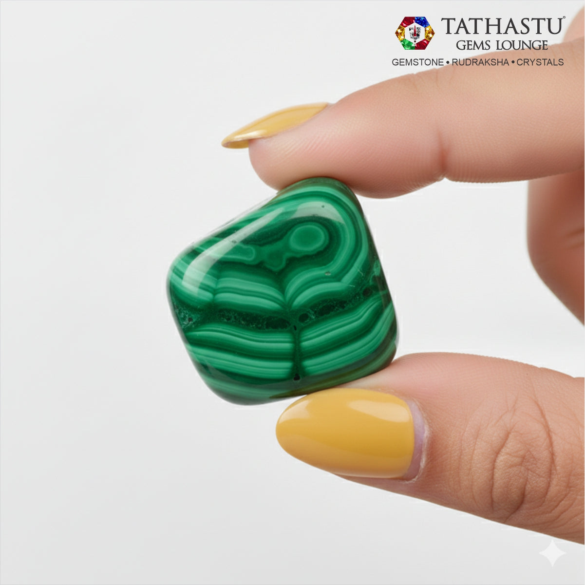 Original Malachite Tumble - Growth & Positive Energy
