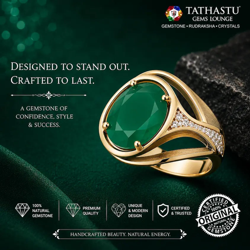 Original certified onyx 3.32 carats gold Ring by tathastu gems lounge