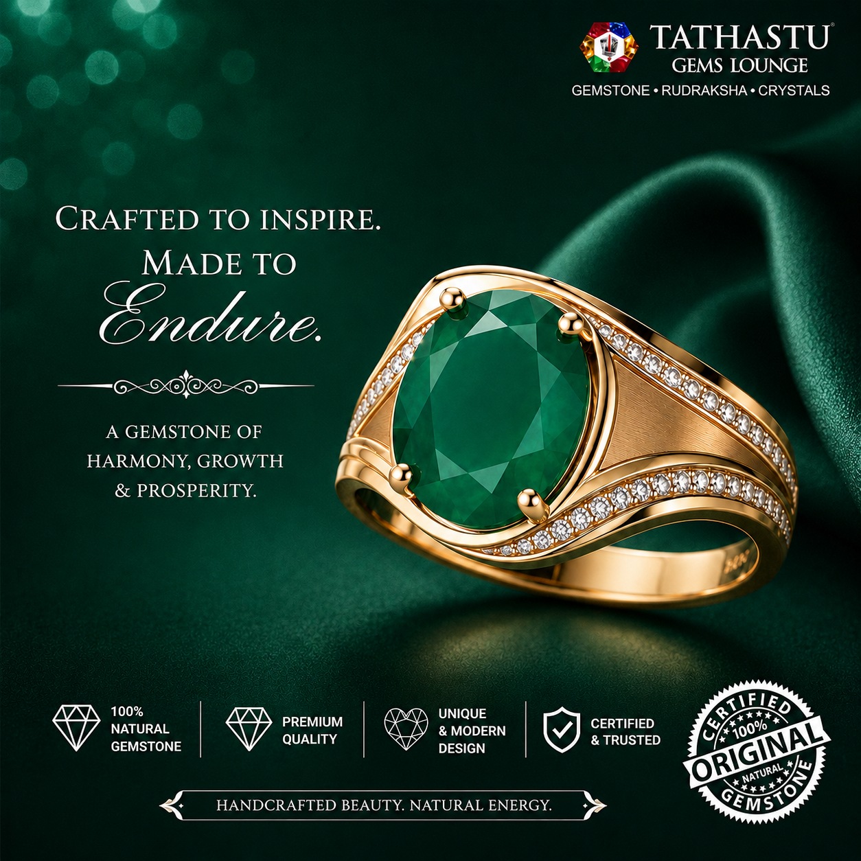 Certified Natural Onyx 3.77 Carats Ring