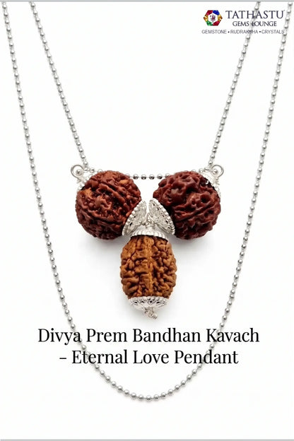 Abhimantrit Divya Prem Bandhan Kavach eternal love pendant for relationship harmony, affection, and bonding - Tathastu Gems Lounge