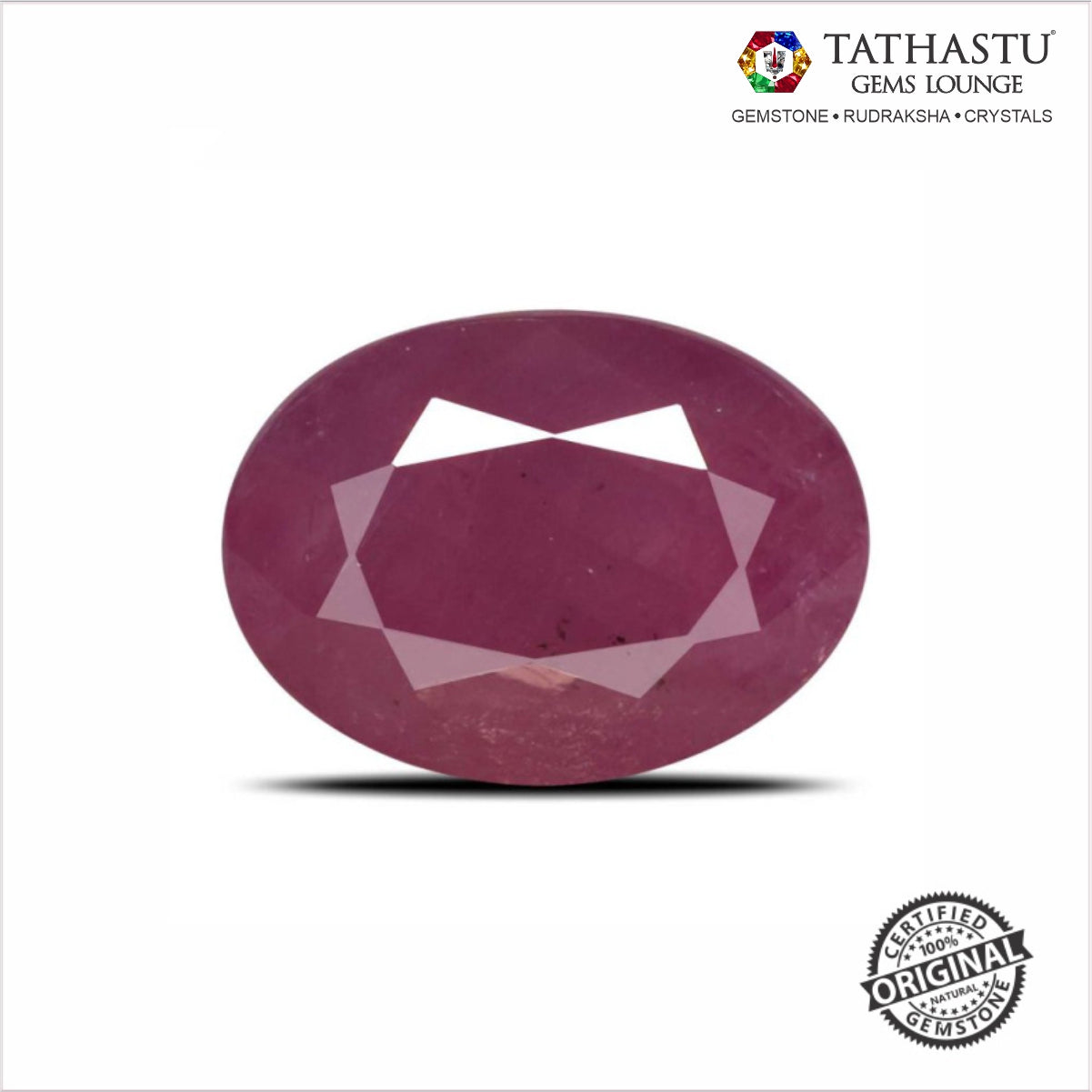 Natural Red Ruby (Manik) 6.02 Carat – 100% Original & Lab Certified Sun (Surya) Gemstone for Power & Confidence