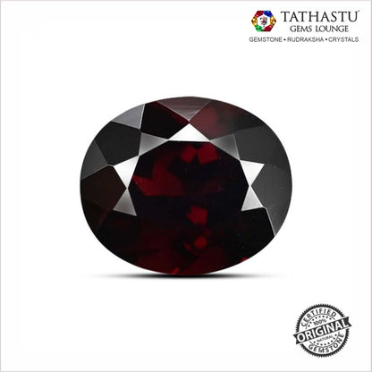 Red Garnet Raktmani stone 6.12 Carat for Protection & Success