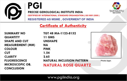 Natural Rosequartz Rough- Love & Emotional Healing