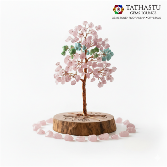 Original Rose Quartz Crystal Tree - Love Energy & Stress Relief