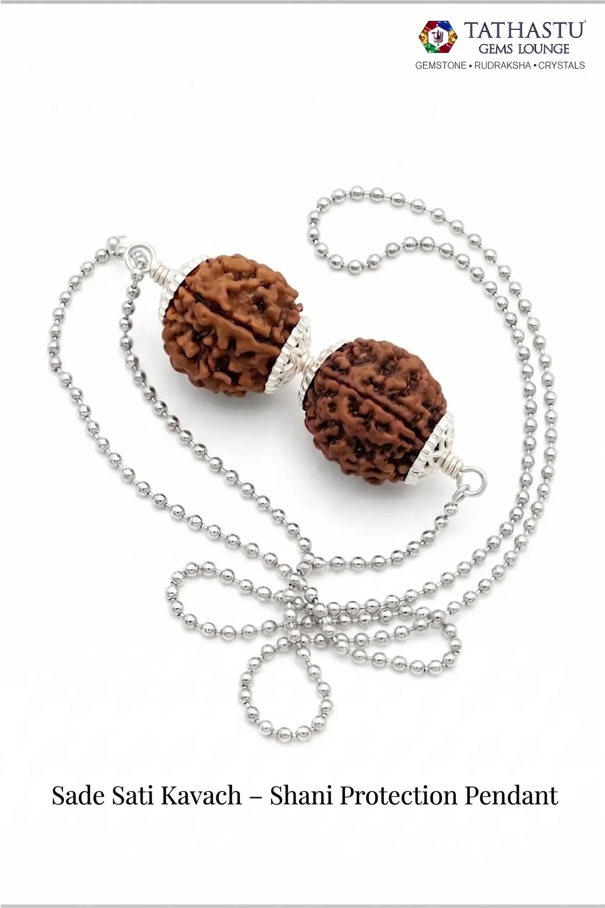Abhimantrit Sade Sati Kavach Shani protection pendant for Saturn dosha relief and peace - Tathastu Gems Lounge